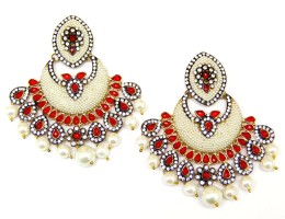 Pearl Chand Bali Earrings